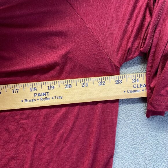 Suzanne Betro Shirt Top Women Size XL 3/4 Sleeve Relaxed,Pleated Front,Soft - Picture 4 of 12